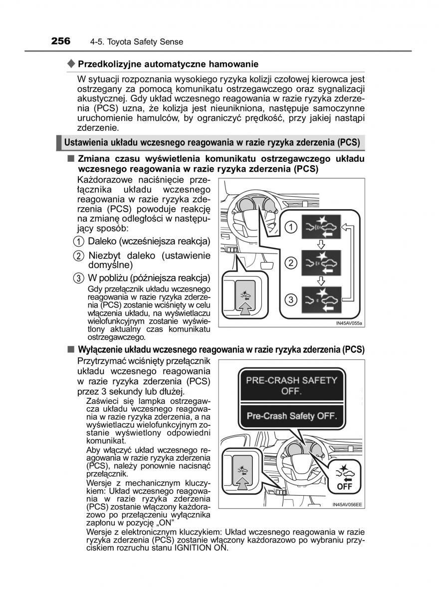 Toyota Avensis IV 4 instrukcja obslugi / page 256