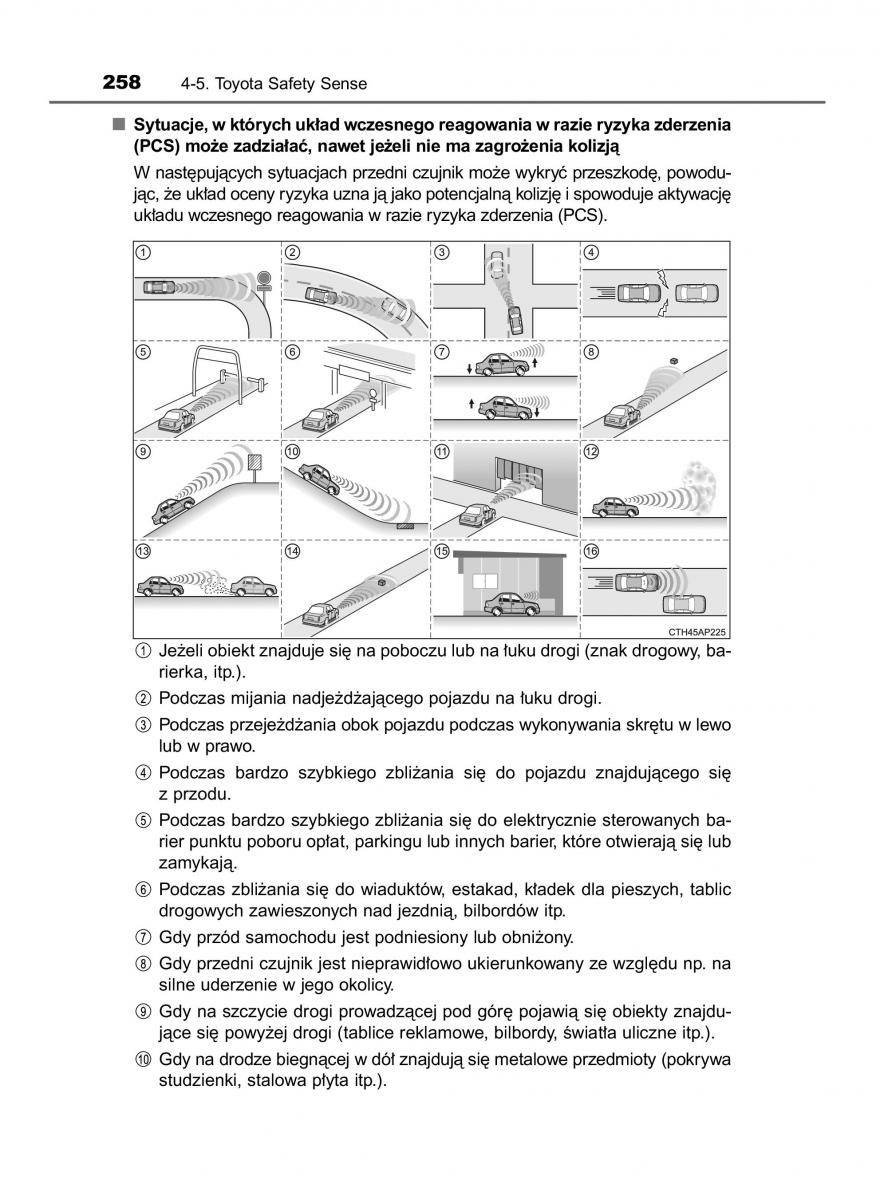 Toyota Avensis IV 4 instrukcja obslugi / page 258