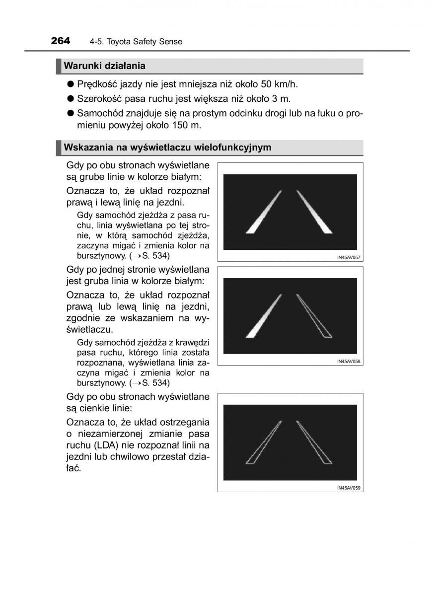 Toyota Avensis IV 4 instrukcja obslugi / page 264