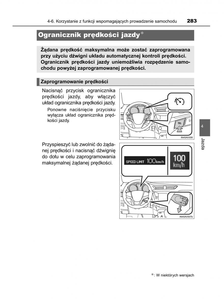 Toyota Avensis IV 4 instrukcja obslugi / page 283