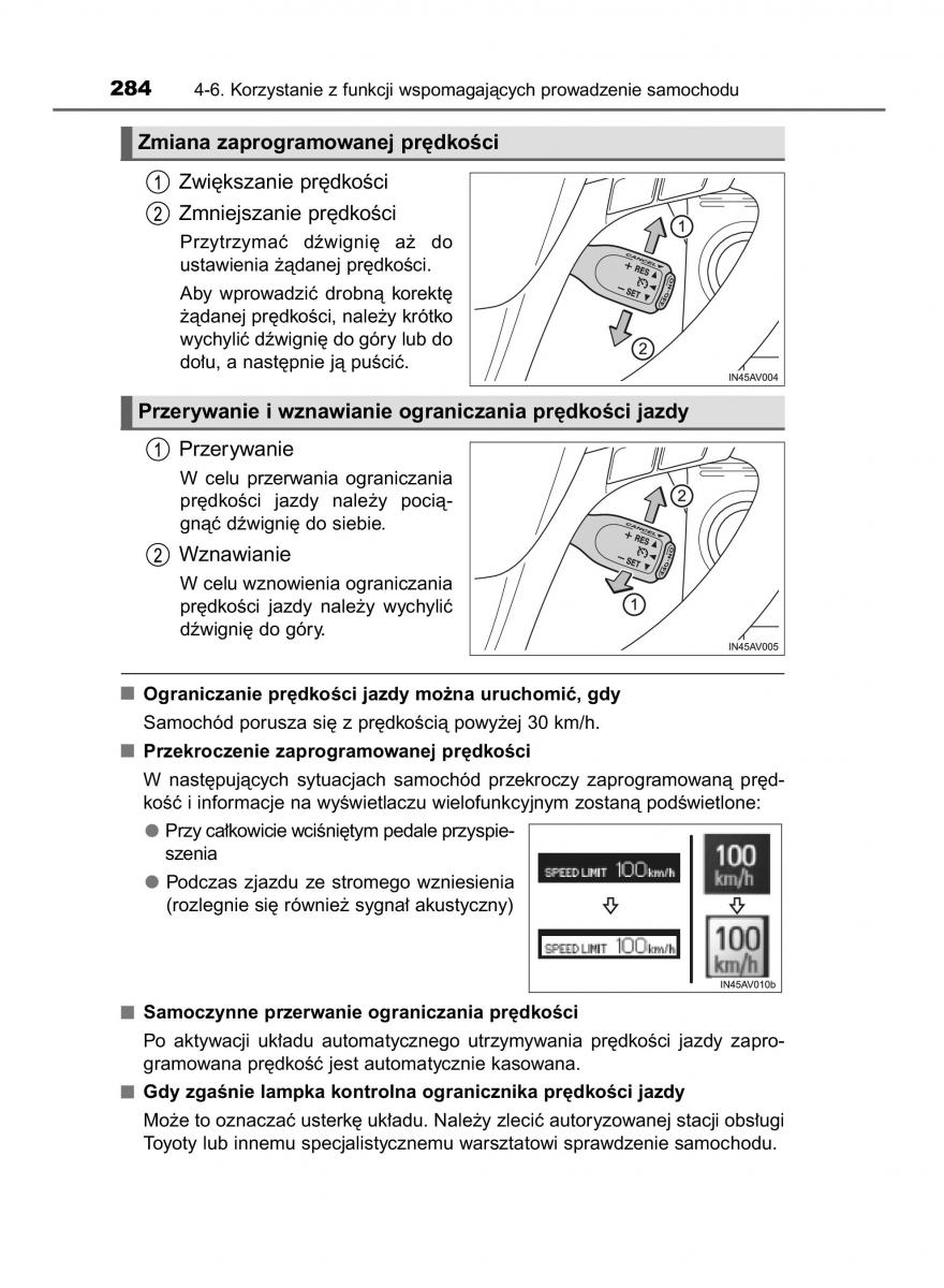 Toyota Avensis IV 4 instrukcja obslugi / page 284