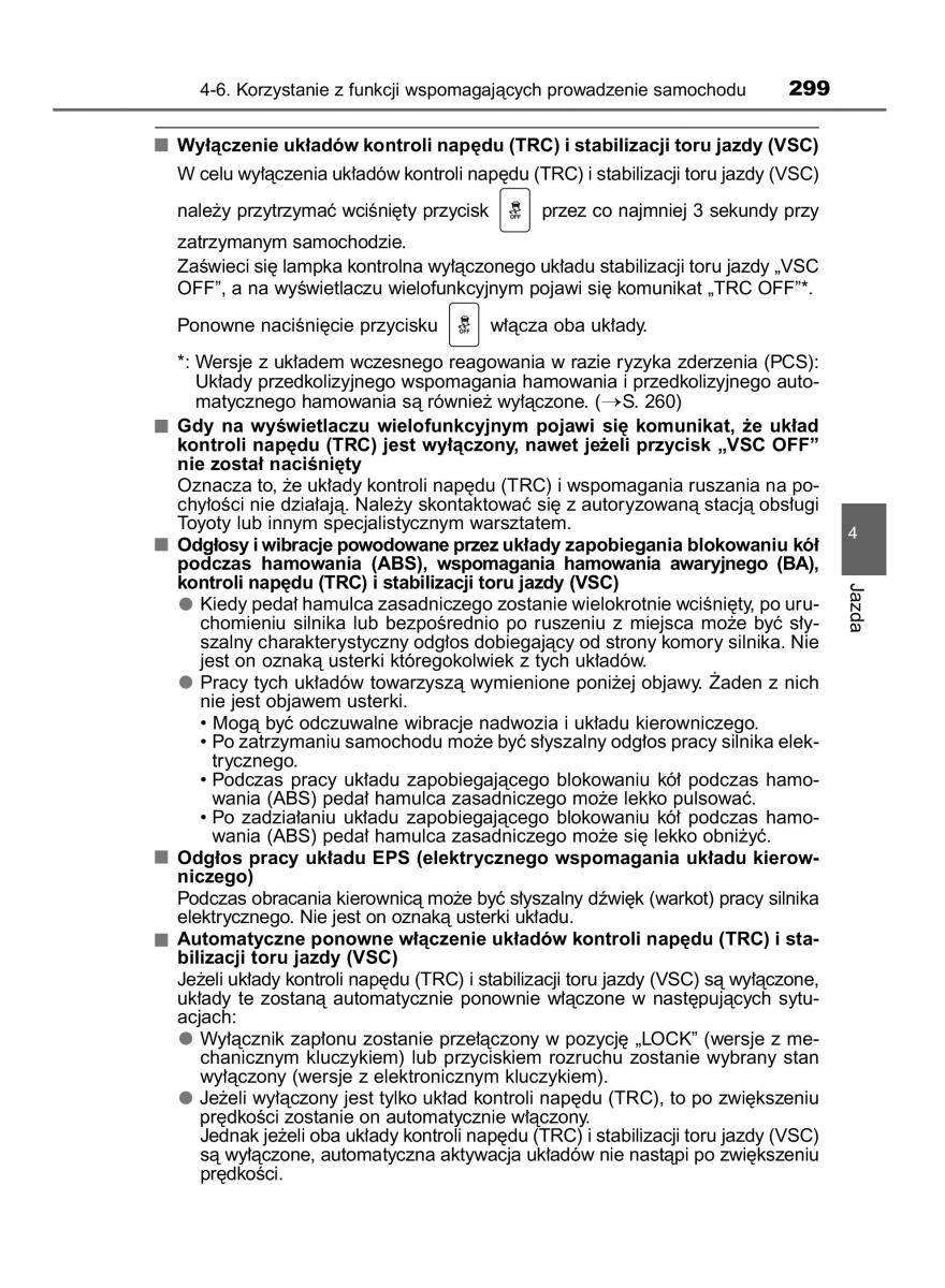 Toyota Avensis IV 4 instrukcja obslugi / page 299