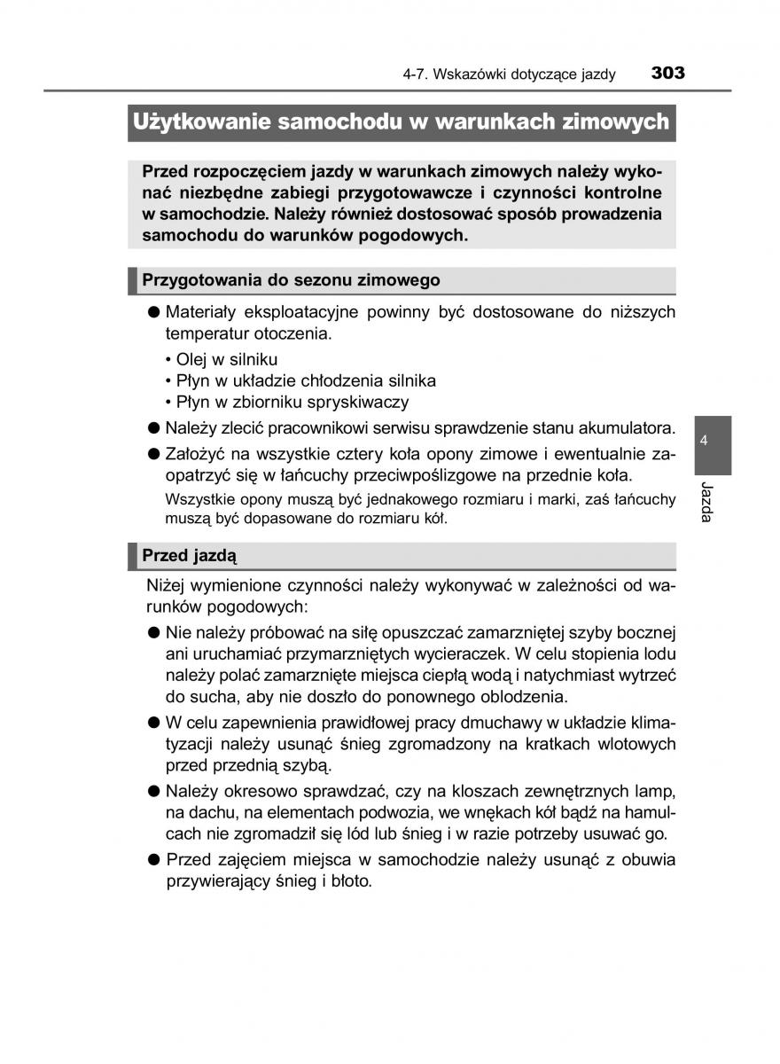 Toyota Avensis IV 4 instrukcja obslugi / page 303