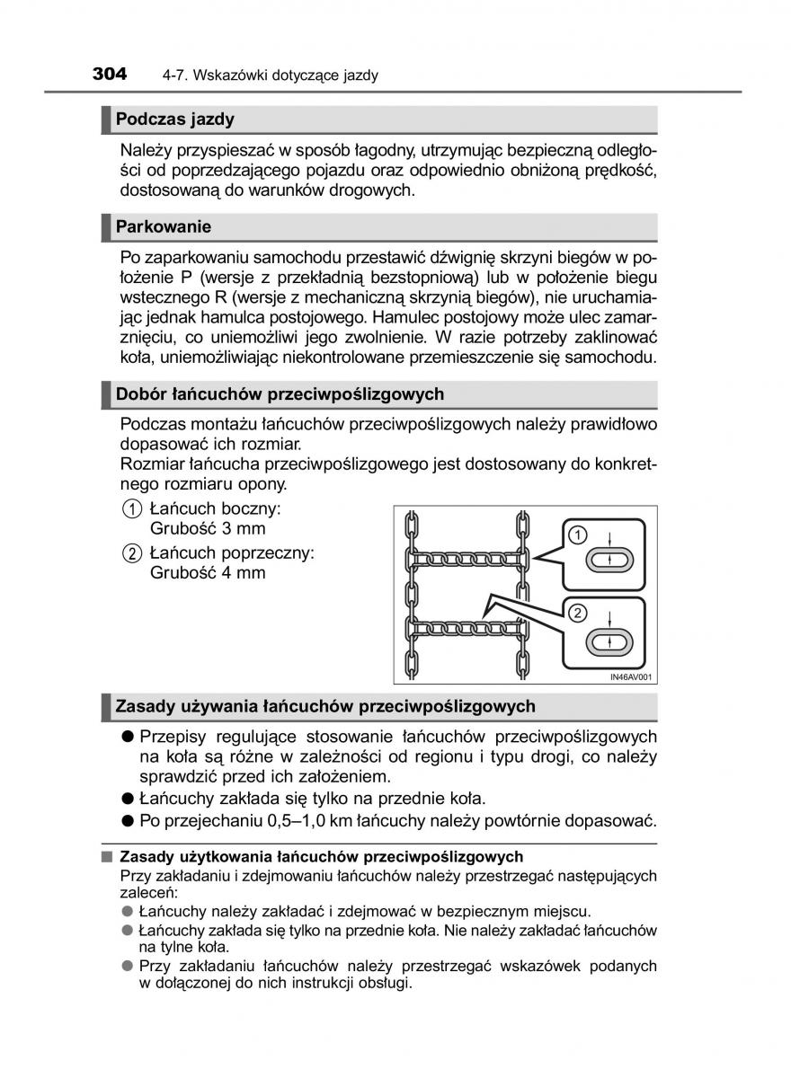 Toyota Avensis IV 4 instrukcja obslugi / page 304