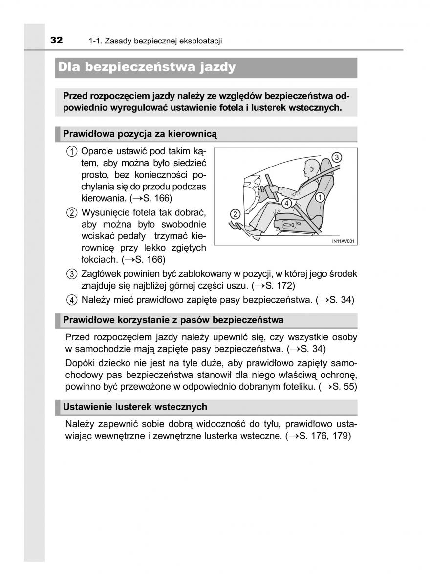 Toyota Avensis IV 4 instrukcja obslugi / page 32