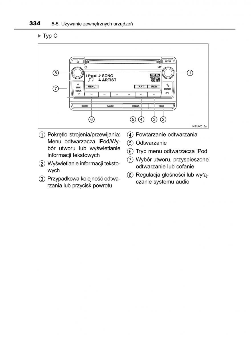 Toyota Avensis IV 4 instrukcja obslugi / page 334