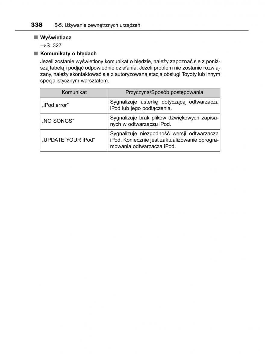 Toyota Avensis IV 4 instrukcja obslugi / page 338