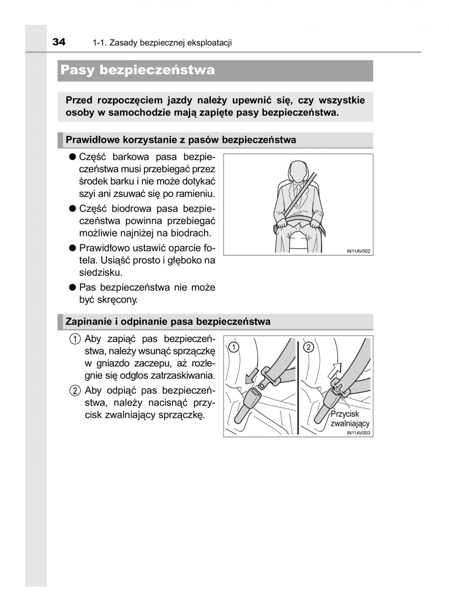 Toyota Avensis IV 4 instrukcja obslugi / page 34