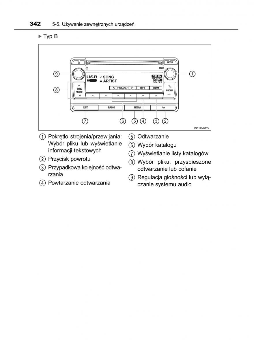 Toyota Avensis IV 4 instrukcja obslugi / page 342