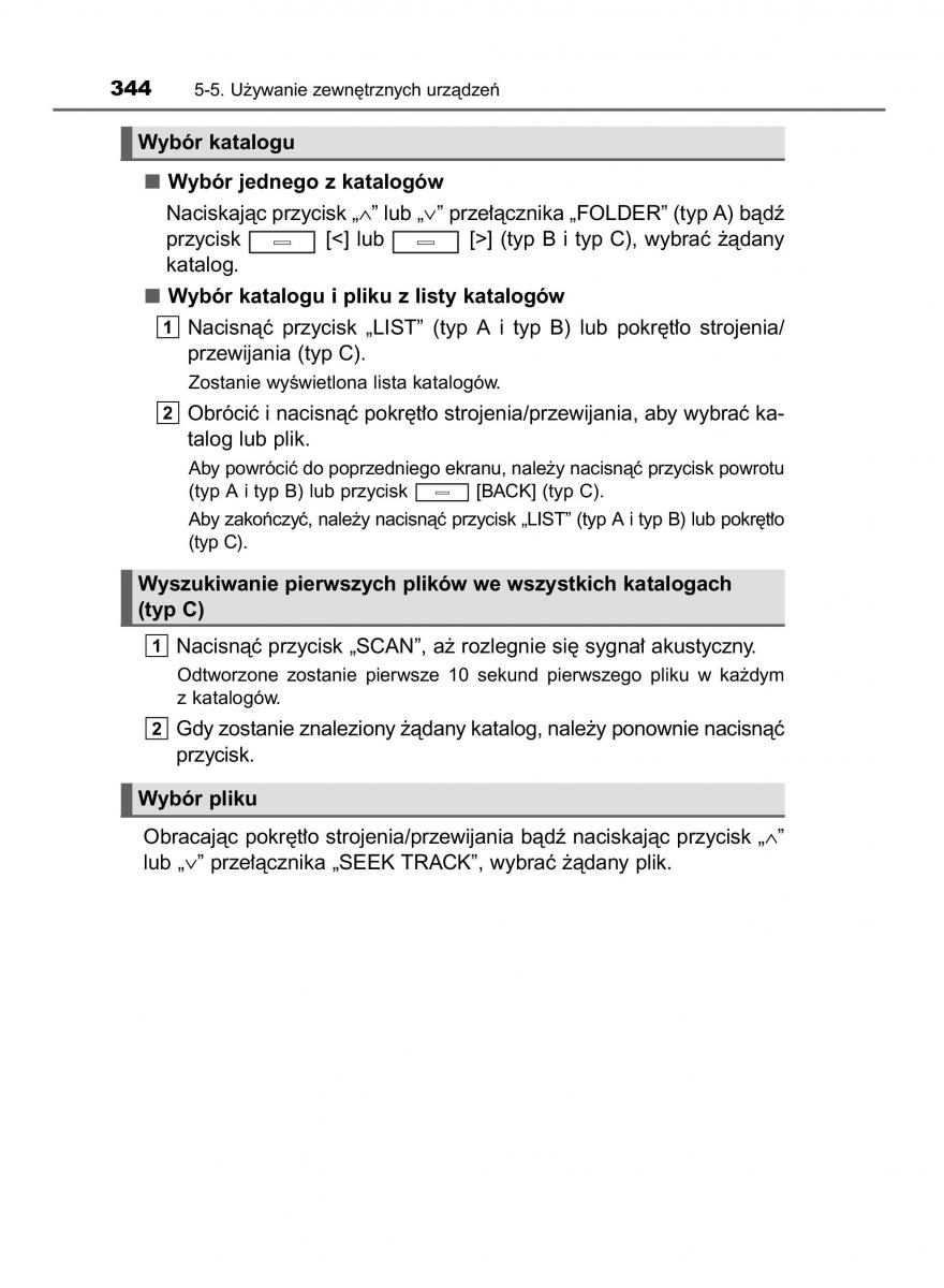 Toyota Avensis IV 4 instrukcja obslugi / page 344