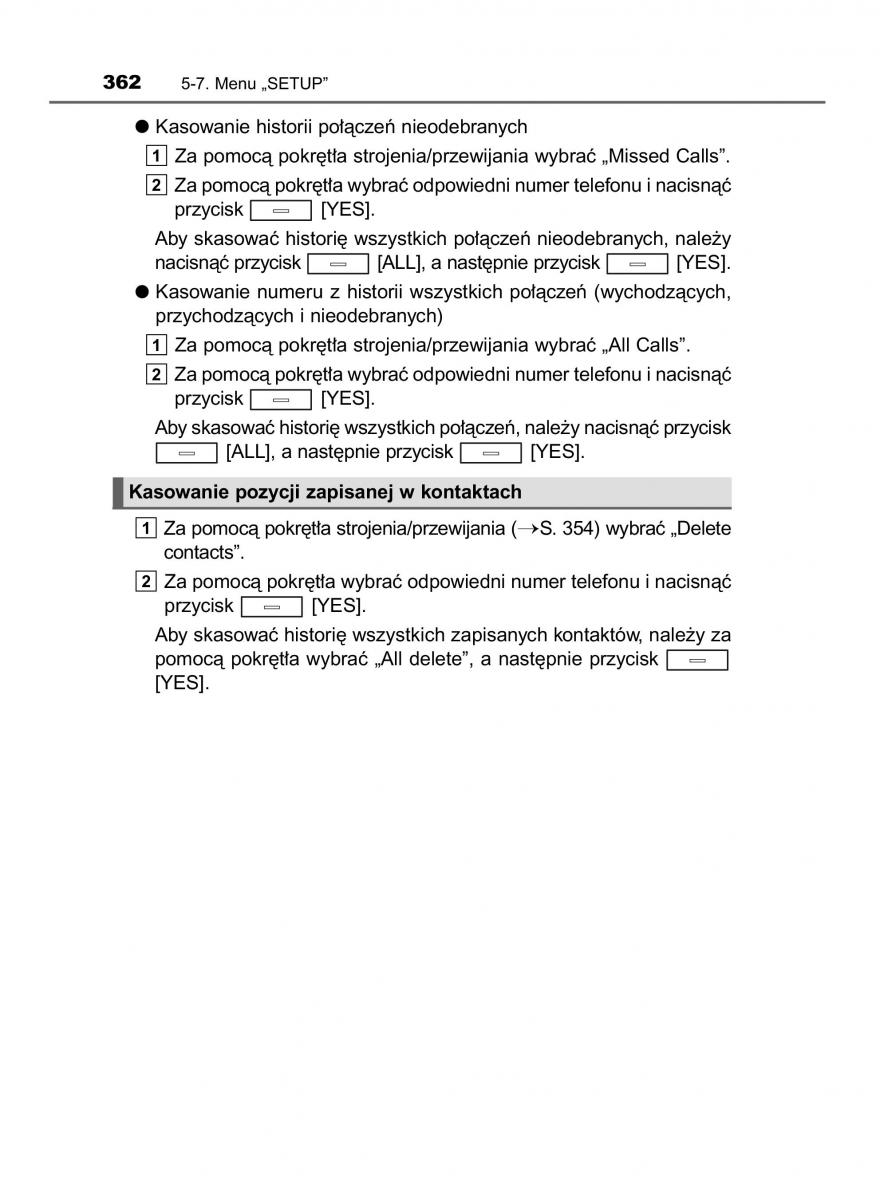 Toyota Avensis IV 4 instrukcja obslugi / page 362