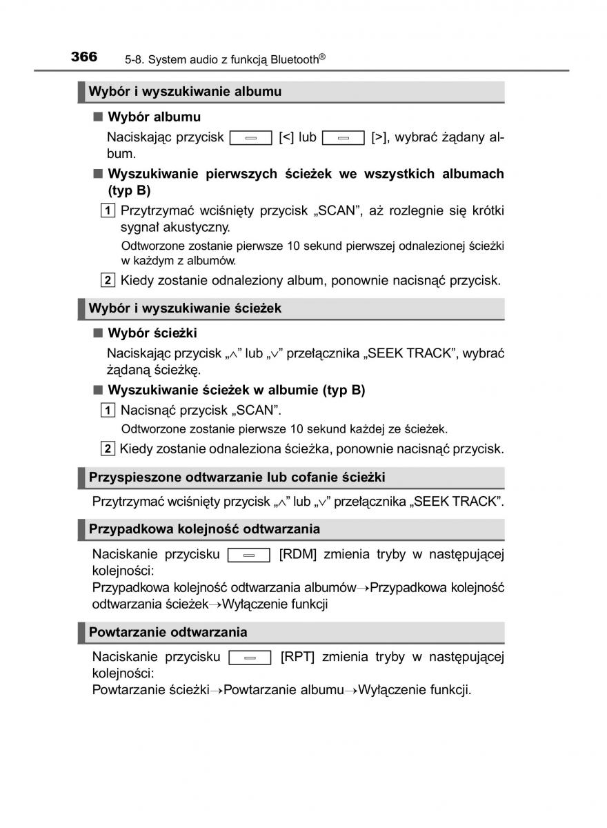 Toyota Avensis IV 4 instrukcja obslugi / page 366