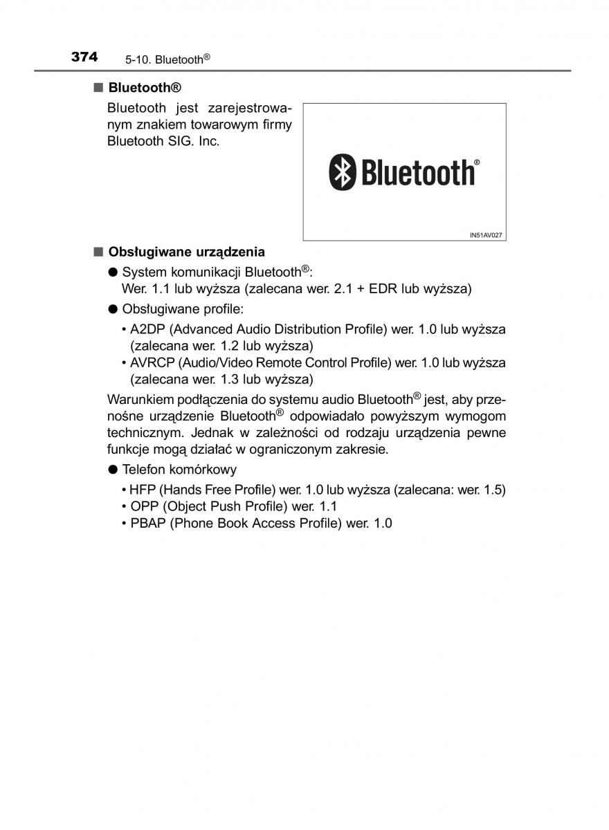 Toyota Avensis IV 4 instrukcja obslugi / page 374