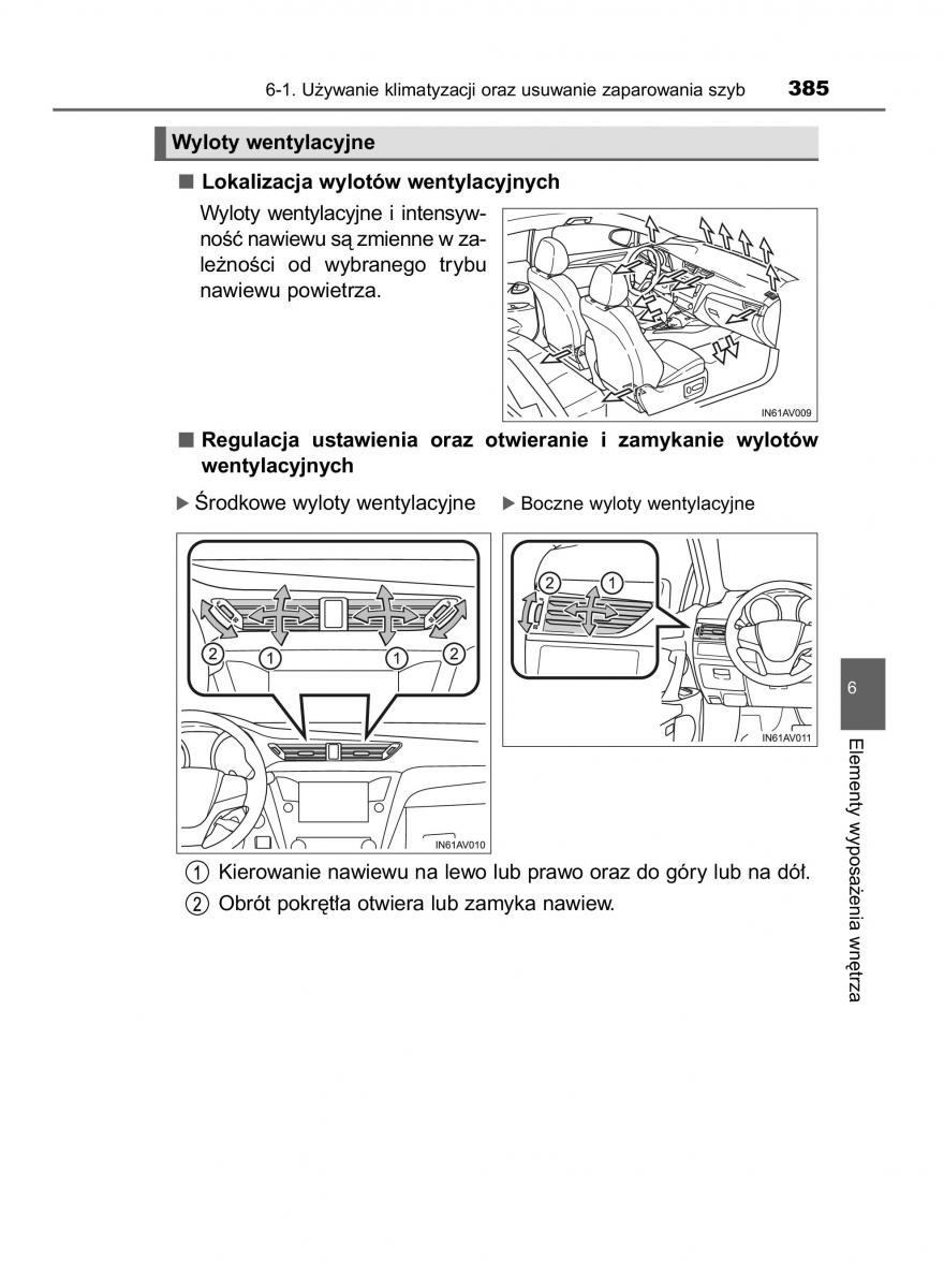 Toyota Avensis IV 4 instrukcja obslugi / page 385