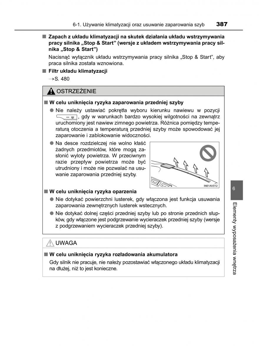 Toyota Avensis IV 4 instrukcja obslugi / page 387