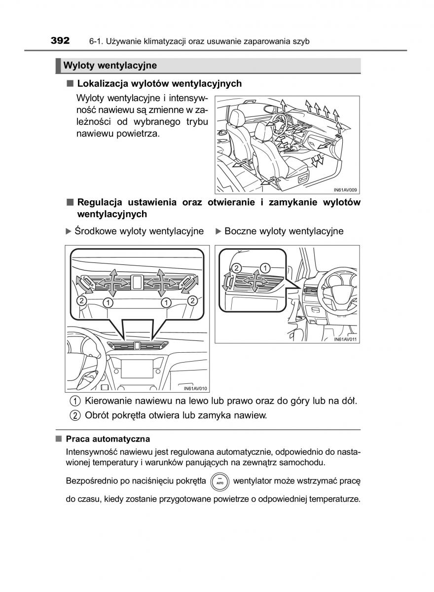 Toyota Avensis IV 4 instrukcja obslugi / page 392