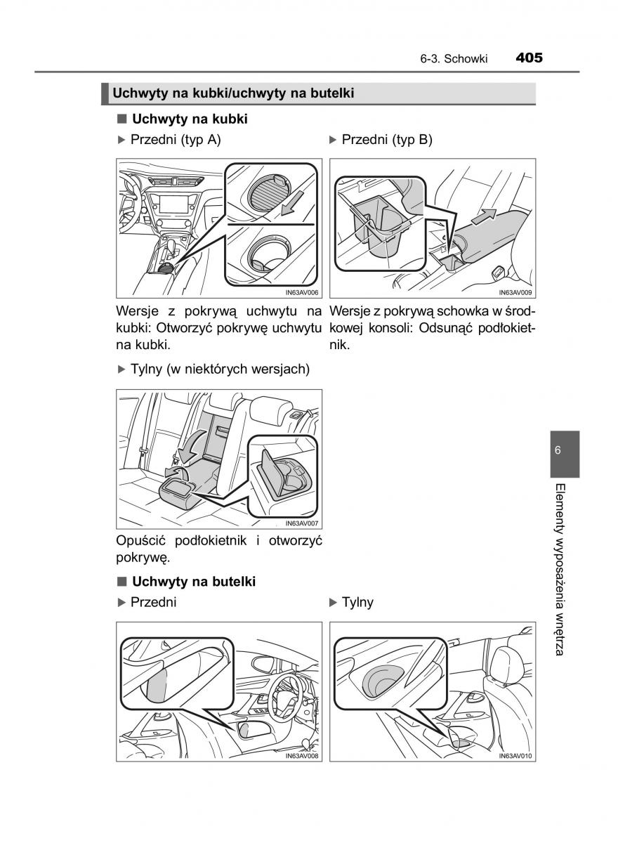 Toyota Avensis IV 4 instrukcja obslugi / page 405