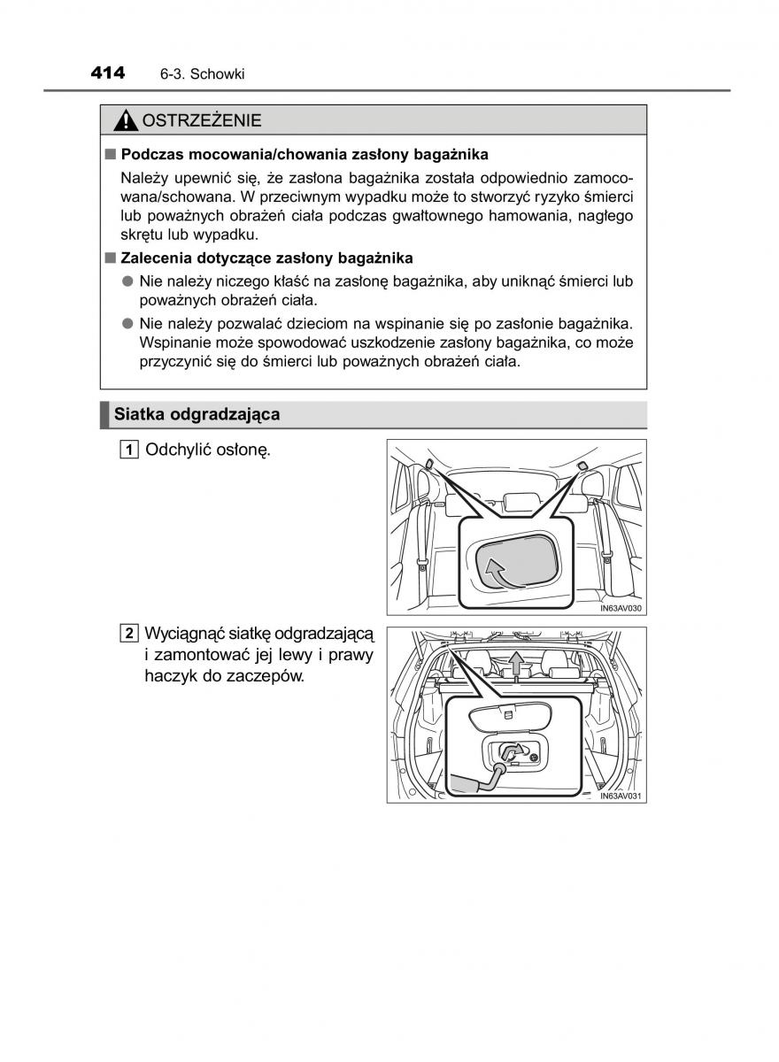 Toyota Avensis IV 4 instrukcja obslugi / page 414