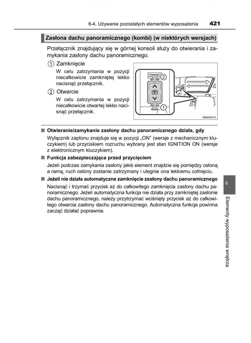 Toyota Avensis IV 4 instrukcja obslugi / page 421