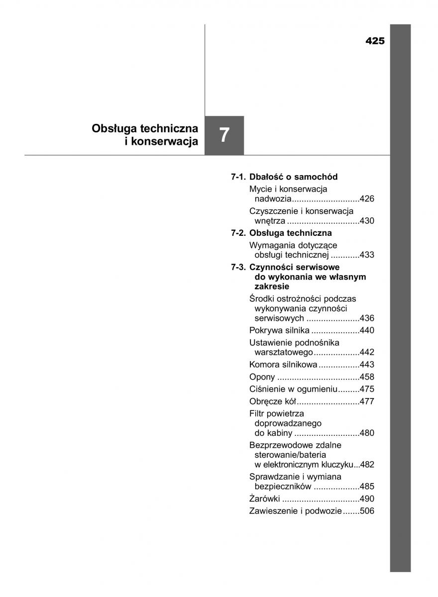 Toyota Avensis IV 4 instrukcja obslugi / page 425