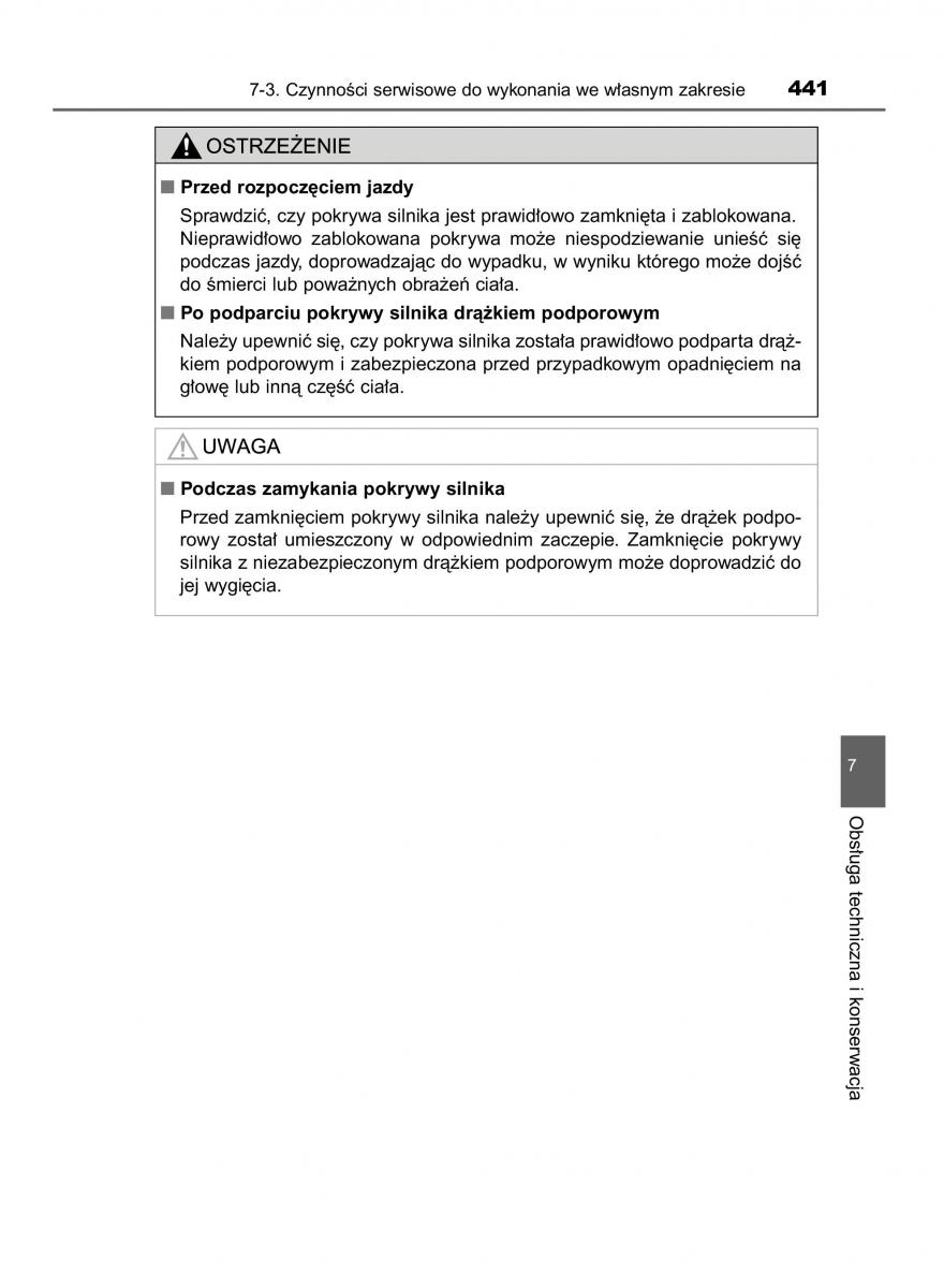 Toyota Avensis IV 4 instrukcja obslugi / page 441