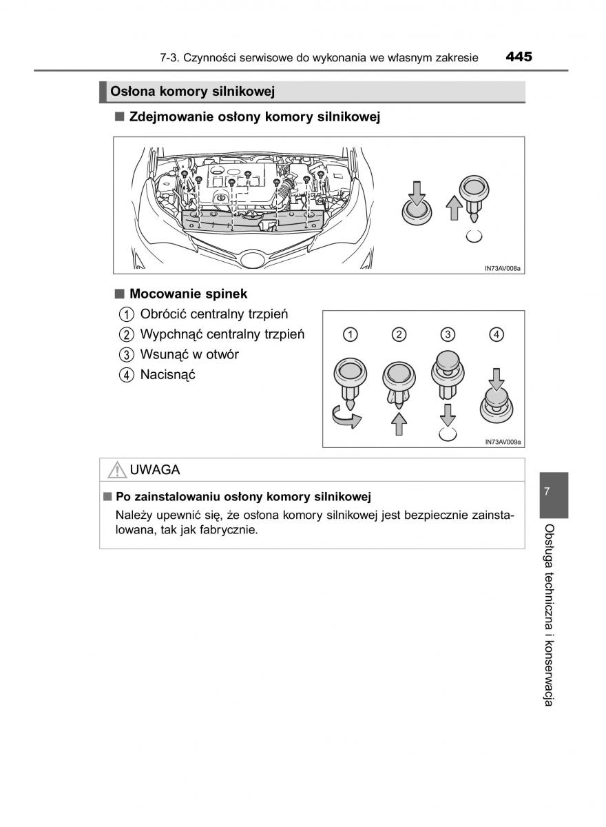 Toyota Avensis IV 4 instrukcja obslugi / page 445