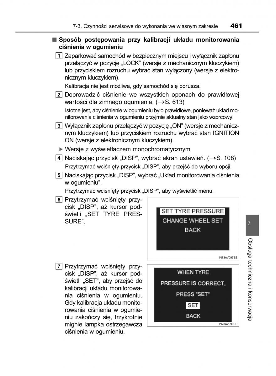 Toyota Avensis IV 4 instrukcja obslugi / page 461