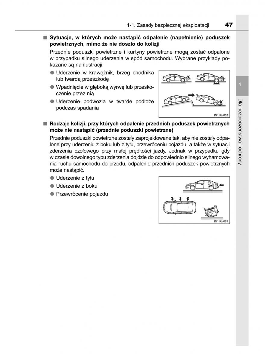 Toyota Avensis IV 4 instrukcja obslugi / page 47