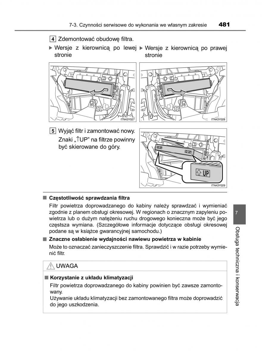 Toyota Avensis IV 4 instrukcja obslugi / page 481