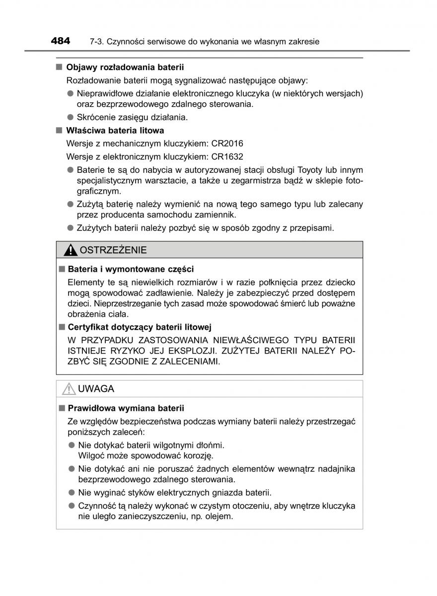 Toyota Avensis IV 4 instrukcja obslugi / page 484