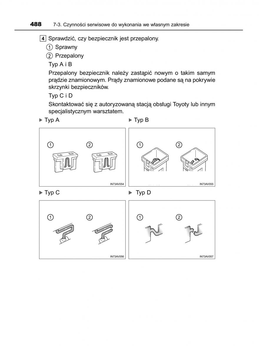 Toyota Avensis IV 4 instrukcja obslugi / page 488