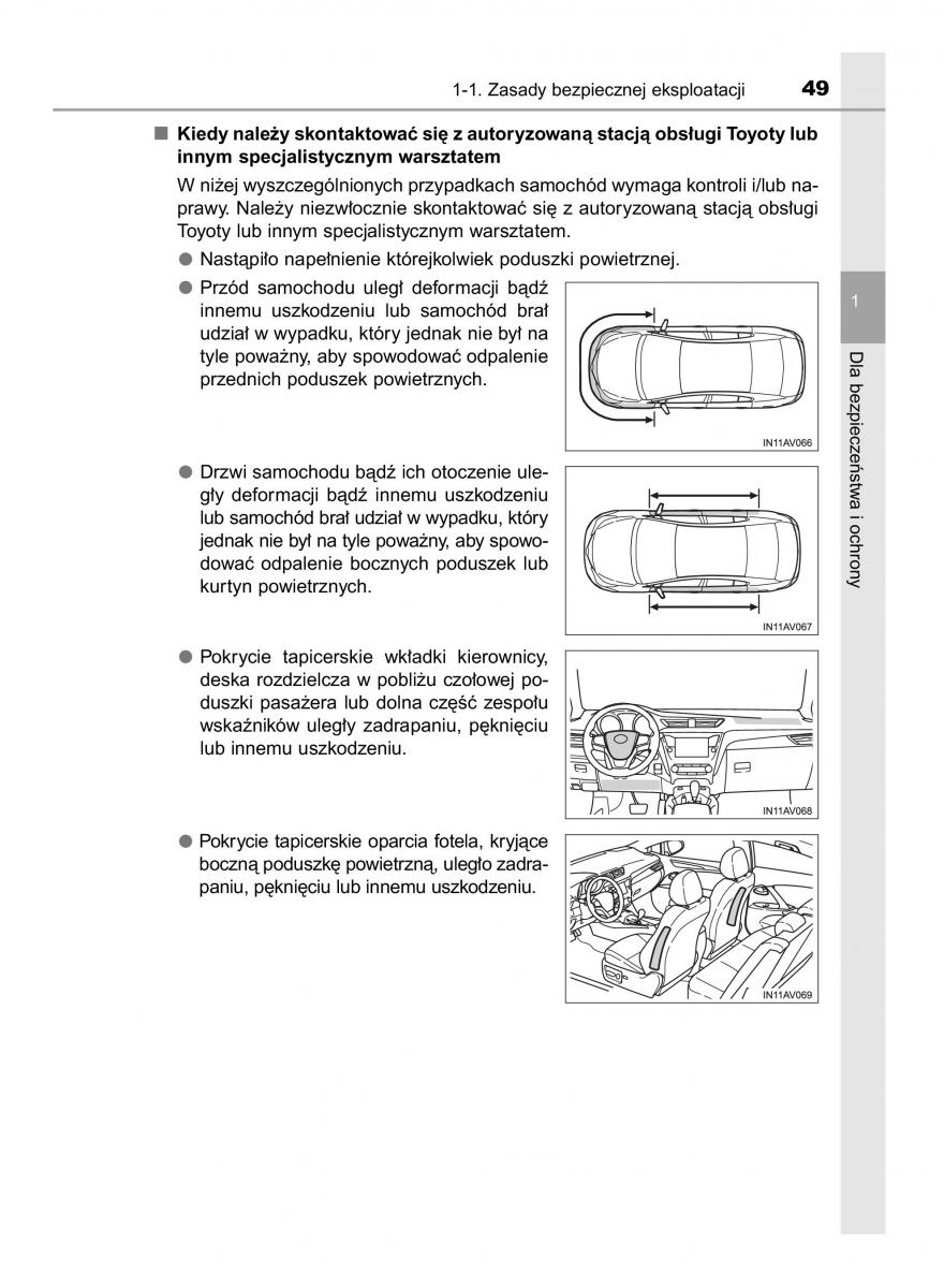 Toyota Avensis IV 4 instrukcja obslugi / page 49