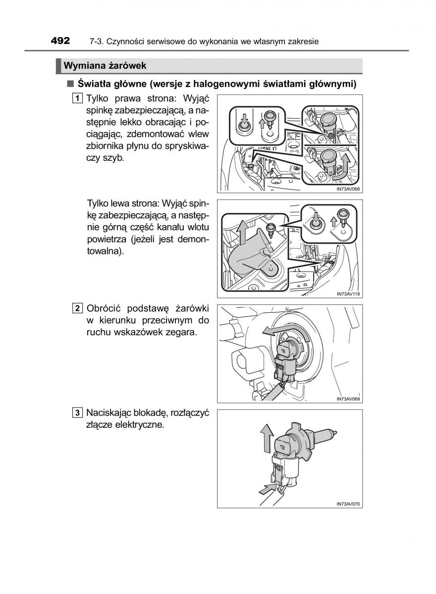 Toyota Avensis IV 4 instrukcja obslugi / page 492