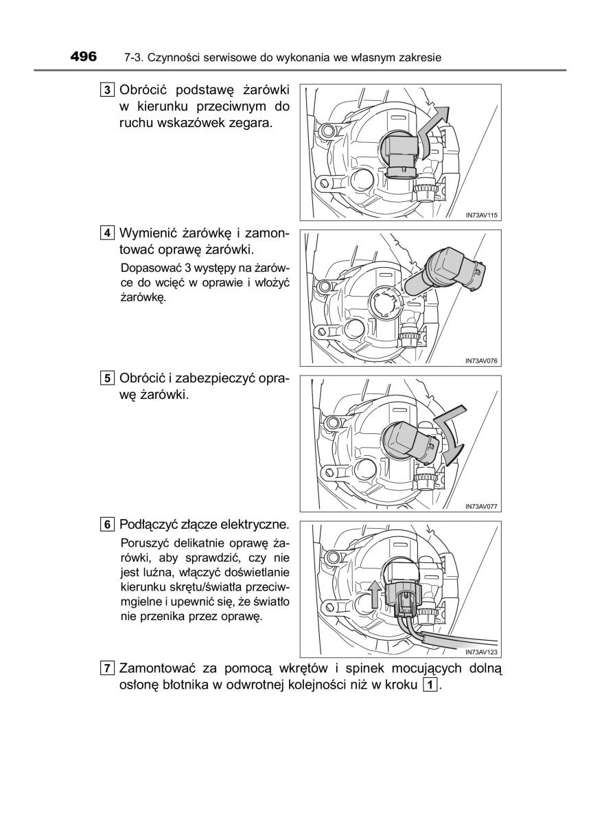 Toyota Avensis IV 4 instrukcja obslugi / page 496