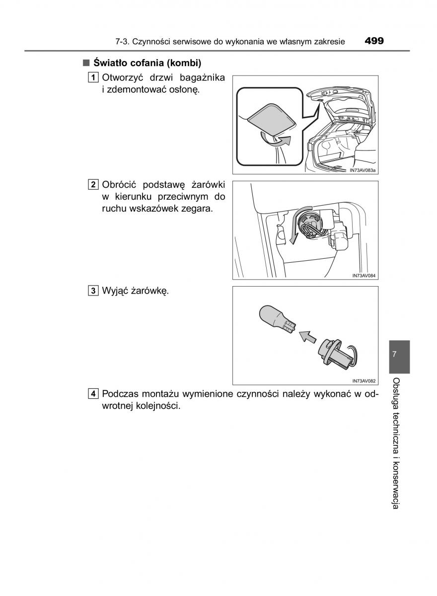 Toyota Avensis IV 4 instrukcja obslugi / page 499