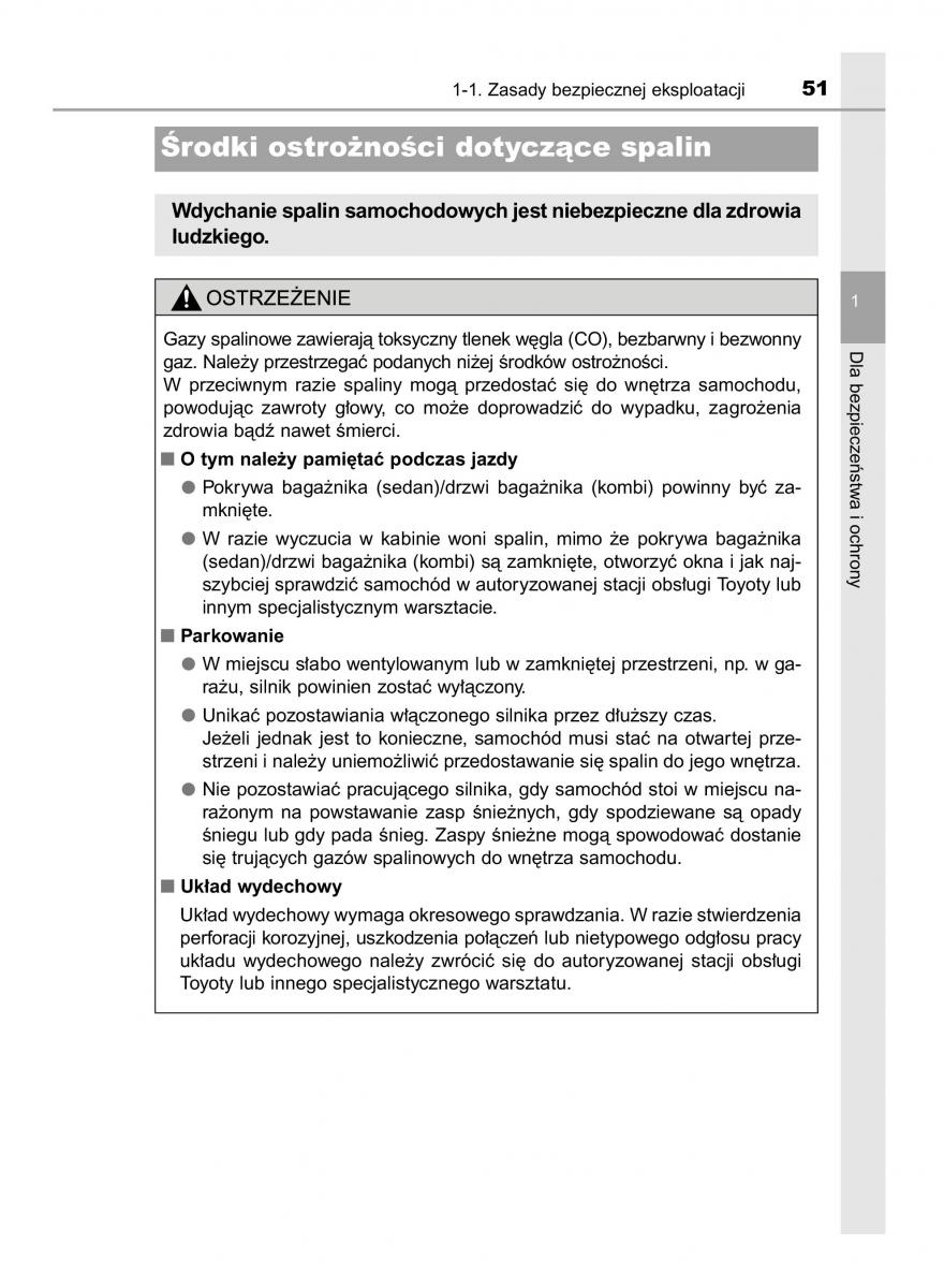 Toyota Avensis IV 4 instrukcja obslugi / page 51