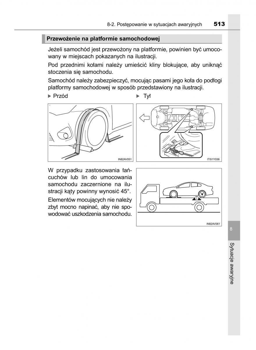 Toyota Avensis IV 4 instrukcja obslugi / page 513