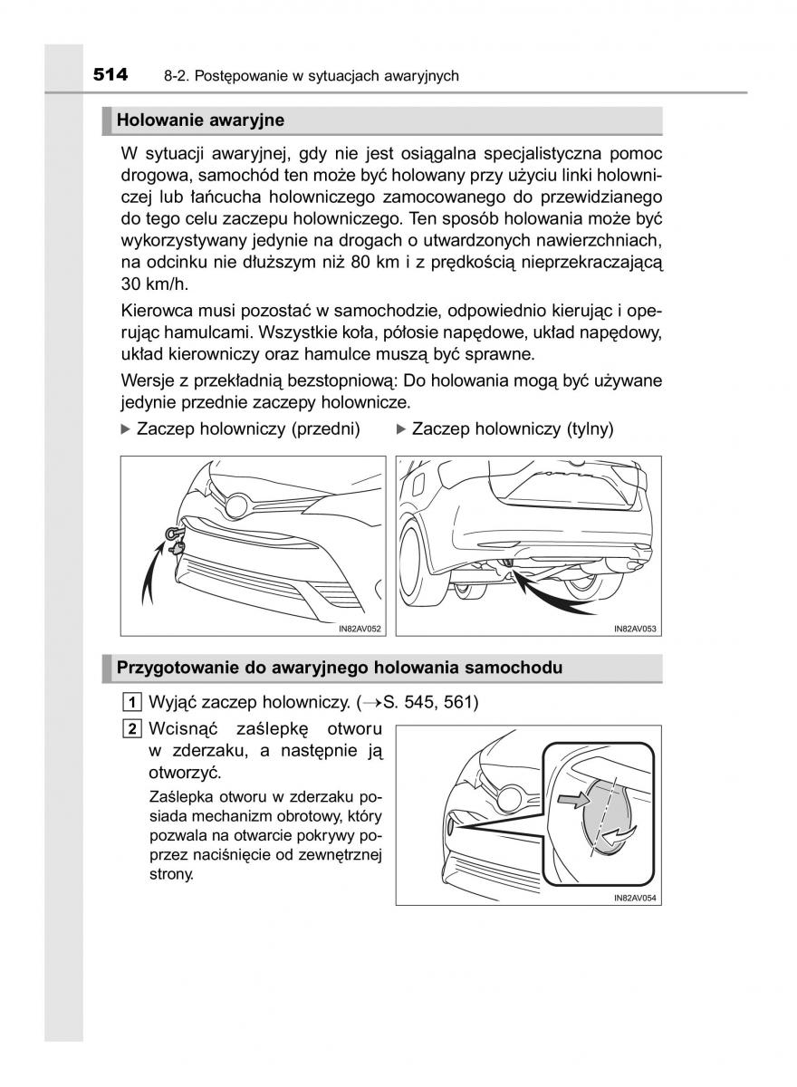 Toyota Avensis IV 4 instrukcja obslugi / page 514