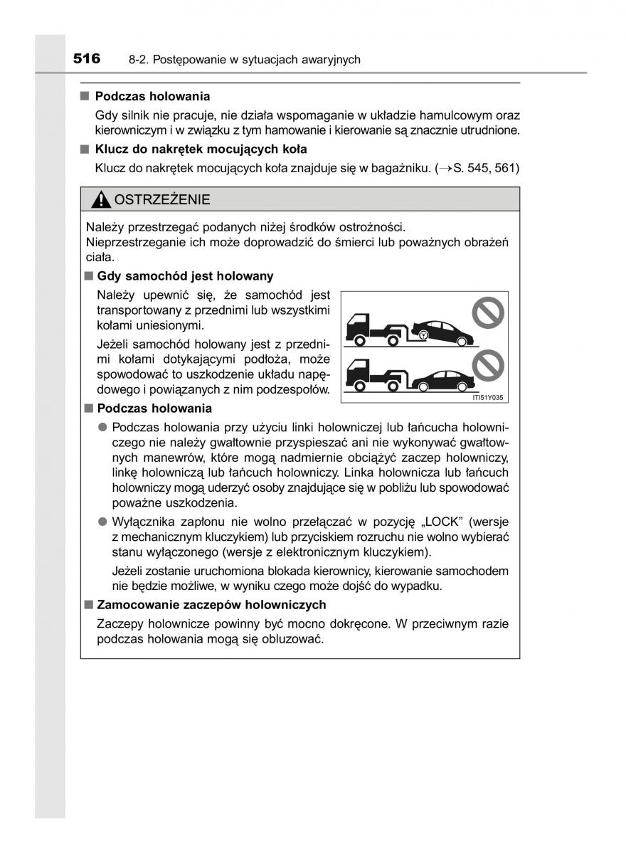 Toyota Avensis IV 4 instrukcja obslugi / page 516