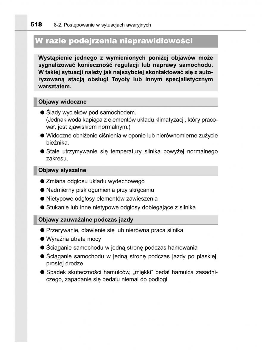 Toyota Avensis IV 4 instrukcja obslugi / page 518