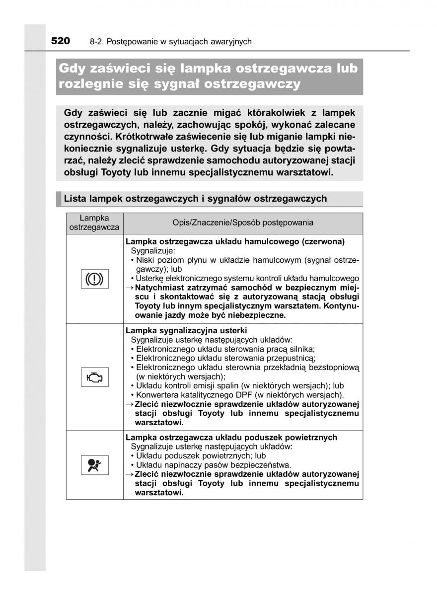 Toyota Avensis IV 4 instrukcja obslugi / page 520