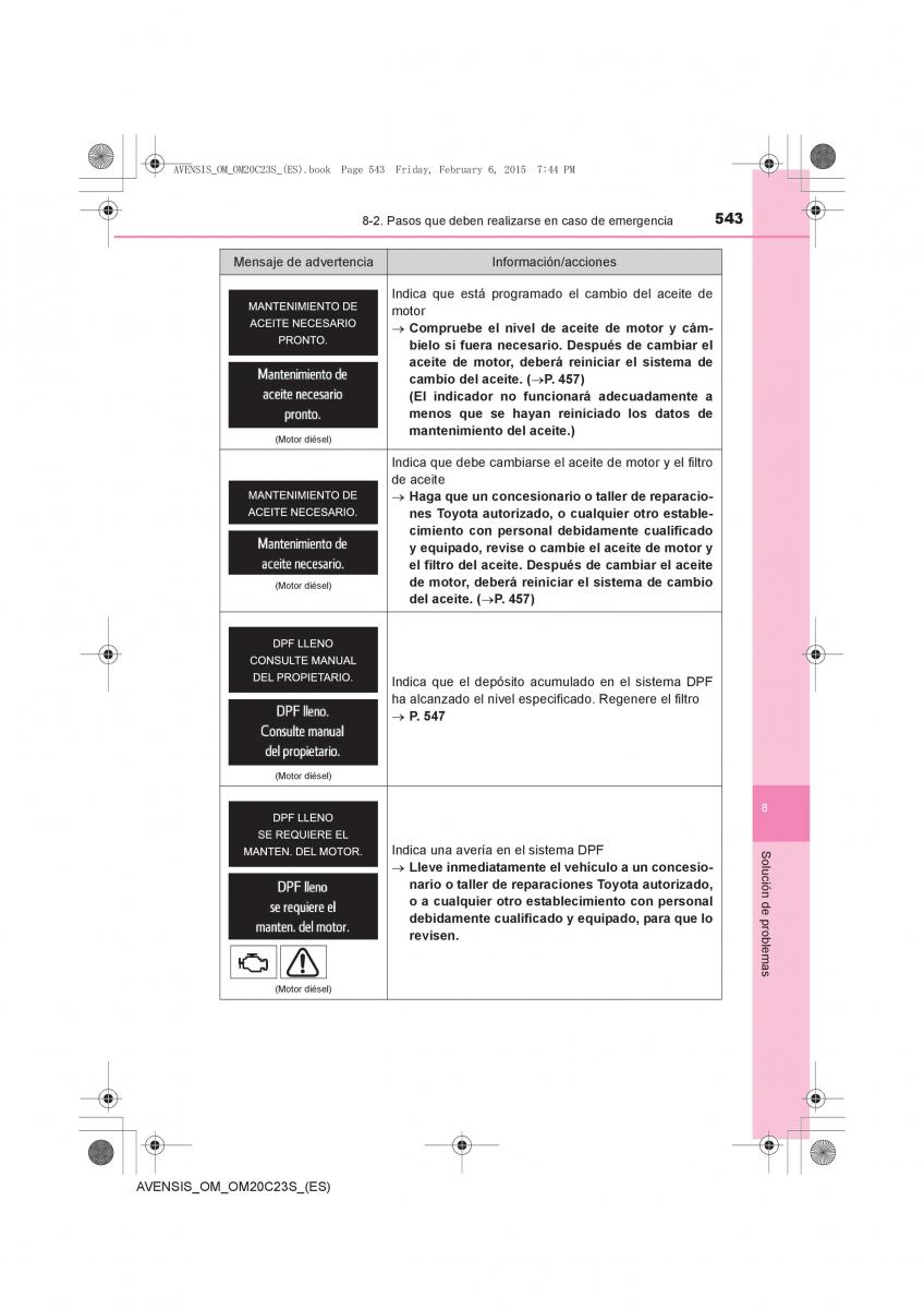 Toyota Avensis IV 4 manual del propietario / page 543