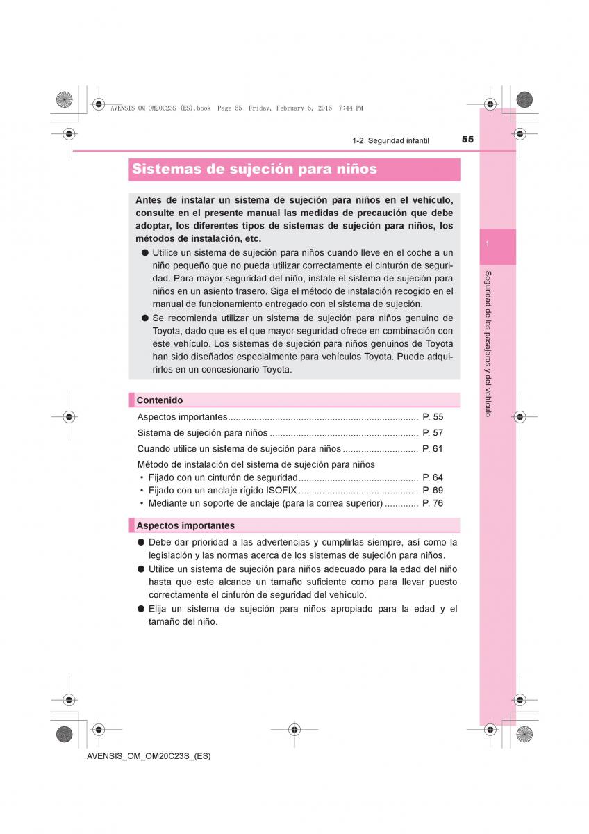 Toyota Avensis IV 4 manual del propietario / page 55