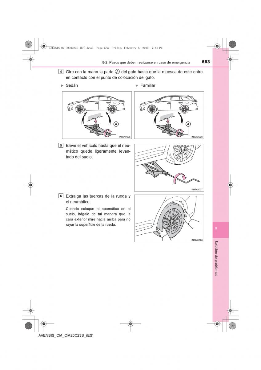 Toyota Avensis IV 4 manual del propietario / page 563