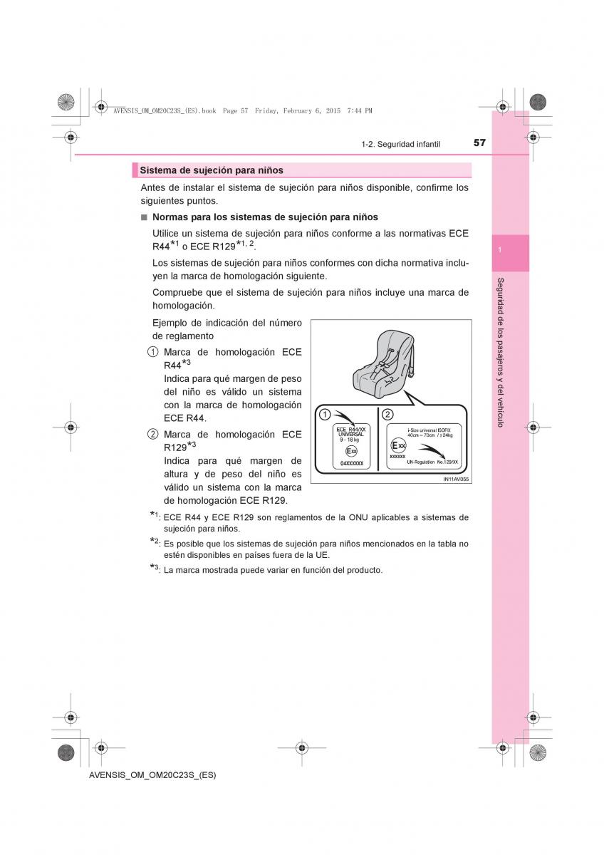 Toyota Avensis IV 4 manual del propietario / page 57