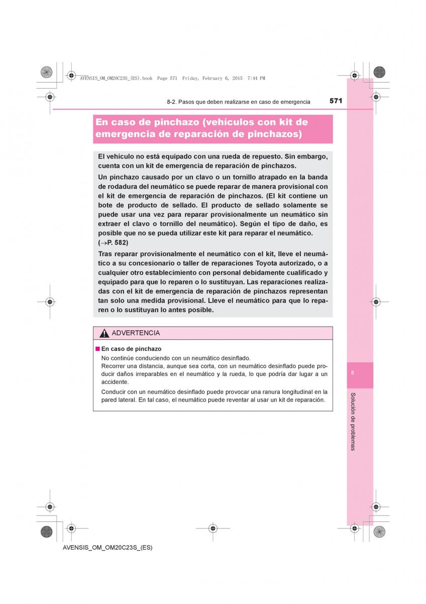 Toyota Avensis IV 4 manual del propietario / page 571