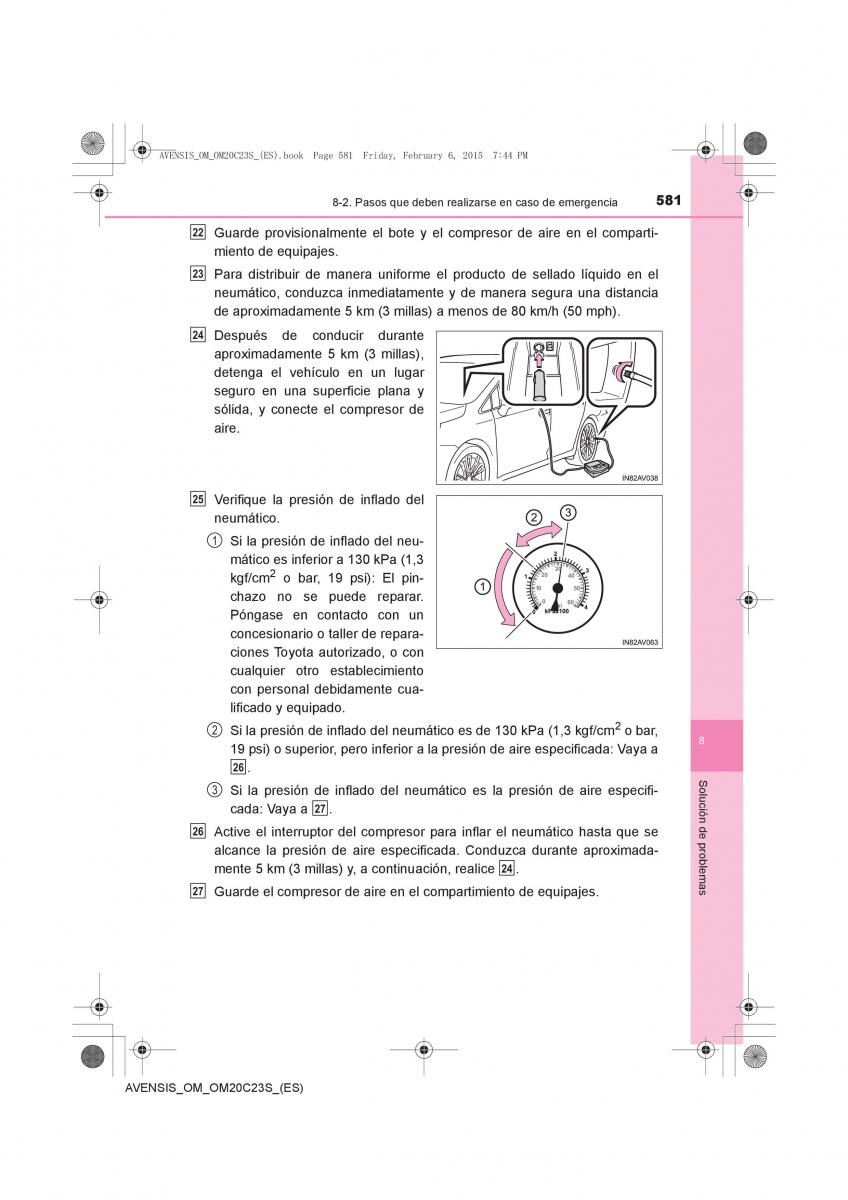 Toyota Avensis IV 4 manual del propietario / page 581