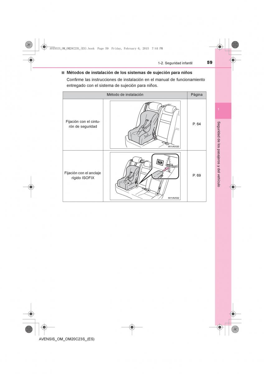 Toyota Avensis IV 4 manual del propietario / page 59