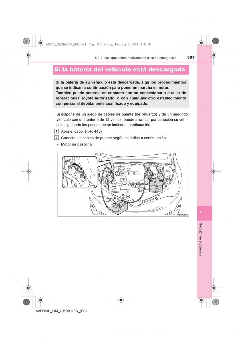 Toyota Avensis IV 4 manual del propietario / page 597