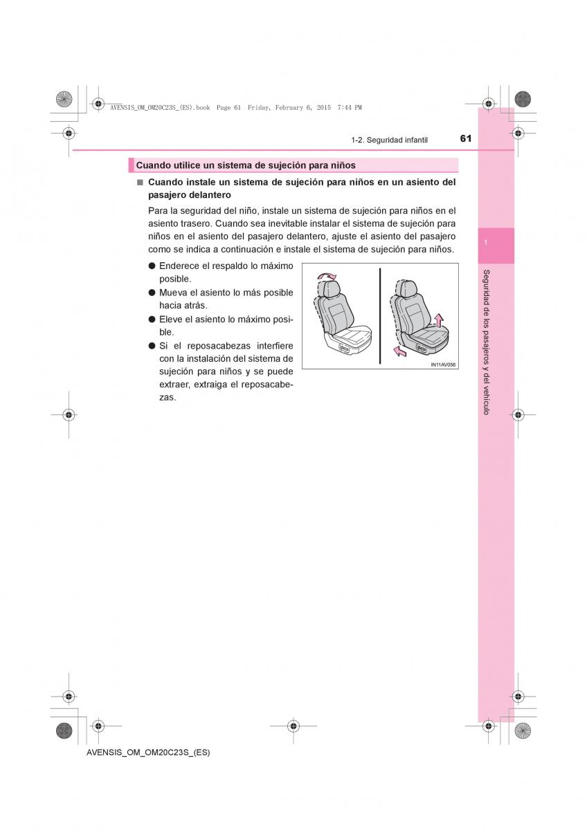 Toyota Avensis IV 4 manual del propietario / page 61